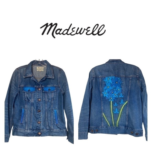 Madewell Jackets & Blazers - MADEWELL Painted Classic Jean Jacket